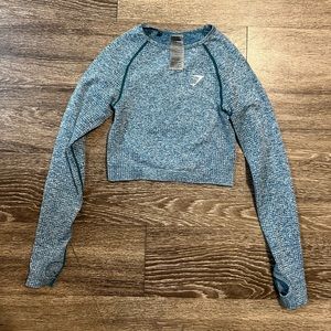 EUC Gymshark Seamless Long Sleeve Crop Top  XS